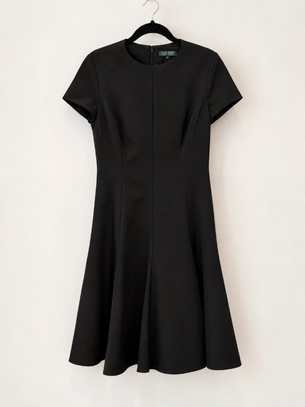 Women's Lauren Ralph Lauren Black Fit & Flare Dress Size 6